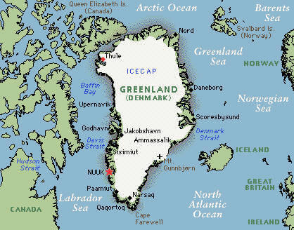 greenland political map